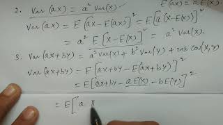 Properties of Variance  - BSc Statistics