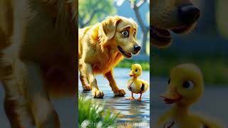 Golden Retriever Saves Injured Duckling | Heartwarming Animal Rescue 🐶🦆