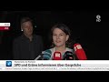 ergebnisse des treffens von spd und grünen