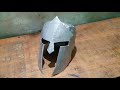 how to make spartan helmet with cardboard very easy