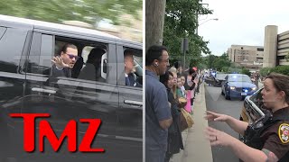 Johnny Depp Cheered As He Leaves Virginia Courthouse | TMZ