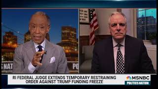 AG Neronha on MSNBC PoliticsNation with Rev. Al Sharpton, February 8, 2025