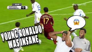 American brothers react to...Young Ronaldo was INSANE (THIS GUY WAS INCREDIBLE)