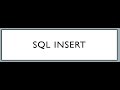 SQL INSERT Statements with two variations.