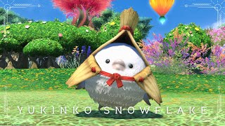 みのを被った可愛いユキンコの赤ちゃんミニオン『コユキンコ』-Final Fantasy XIV-