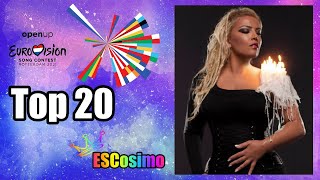 EUROVISION SONG CONTEST 2021: My Top 20 National Final Songs | w/ Ratings