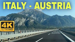 Driving Tarvisio Italy to Salzburg Austria 4K UHD