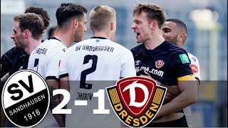 SV Sandhausen vs Dynamo Dresden 2-1 Highlights | All Goals | 10 April 2022