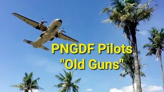 PNGDF Expert Pilots (The Old Guns). Doing Low fly pass #army#png#pilot