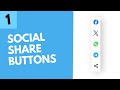 How To Build Social Share Buttons Using HTML, CSS and JavaScript (Part 1)
