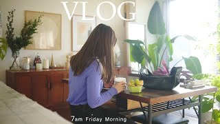 [Vlog] Starts at 7:00 🍇｜Real daily vlog that balances what you want to do and what you need to do