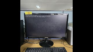 [양주 회천동 컴퓨터수리] 삼성 DB400SFA-Z0D/C 컴퓨터 All boot options are tried 해결 방법