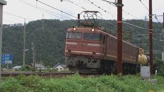 【デッドセクション】南今庄-敦賀　EF81牽引　貨物列車　交直セクション通過