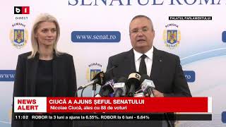 CIUCĂ A AJUNS ȘEFUL SENATULUI, ALES CU 88 DE VOTURI_Știri B1_13 iunie 2023