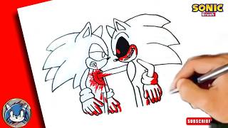 COMO DIBUJAR a Super Sonic VS Sonic The Hedgehog 3!  How To Draw Sonic Characters