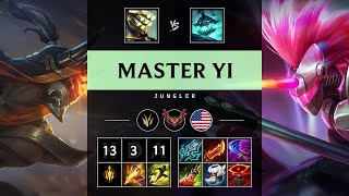 Master Yi Jungle vs Hecarim - NA Grandmaster Patch 25.11