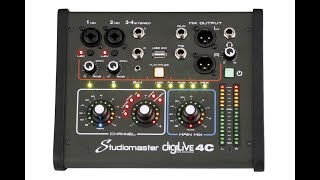 Whipple Sound Review: Studiomaster Digilive 4C Compact Digital Audio Mixer