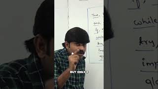 Python Keywords: Mastering the 33 Reserved Words #shorts