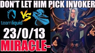 GOD OF INVOKER - Miracle- 9k MMR | Liquid vs Newbee | GAME 2 - DAC 2017 Highlight