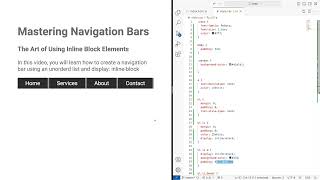 Mastering Navigation Bars using Inline Block Elements with CSS