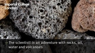 The scientist! in an adventure with rocks, oil, water and volcanoes