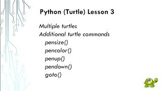 Python Turtle Lesson 3