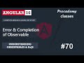 #70 Error & Completion of Observable | Understanding Observables & RxJS | A Complete Angular Course