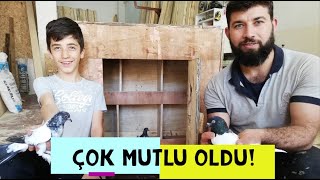 HEDİYE TAŞINABİLİR GÜVERCİN KÜMESİ YAPTIK MUTLULUKDAN UÇTU. #Güvercin #kümes #kuşculuk