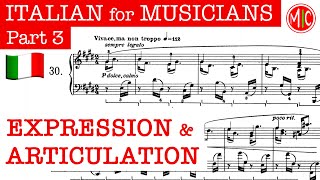 Italian for Musicians 3 - Expression \u0026 Articulation | Italian Music Terminology