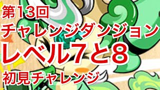 【パズドラ】#132第13回チャレンジダンジョンレベル７と８に初見で挑戦！【チャレダン】