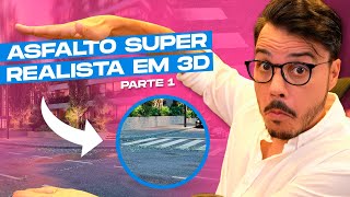 HOW TO CREATE SUPER REALISTIC ASPHALT IN 3D | PART 01 | CORONA DISTANCE MAP TUTORIAL