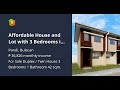 Affordable House and Lot with 3 Bedrooms in Pandi, Bulacan