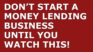 How to Start a Money Lending Business | Free Money Lending Business Plan Template Included