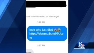 What is the 'look who just died' scam?