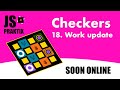 Checkers - 18. Work update - JavaScript simple game coding