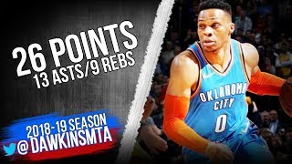 Russell Westbrook Full Highlights 2019 01 17 Lakers vs Thunder   26 13 9!  FreeDawkins