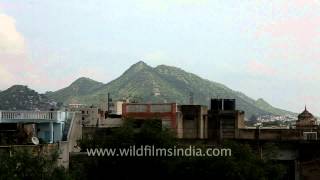 The Ajmer skyline on a monsoon morning