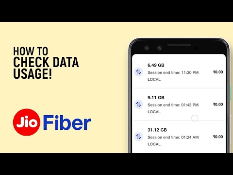 Cómo verificar fácilmente el uso de datos de Jio Fiber [My Jio App]