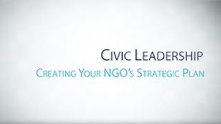 Lesson 1: Creating Your NGO’s Strategic Plan