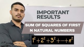 How to find the sum of squares of first n natural numbers? || Sequence and Series