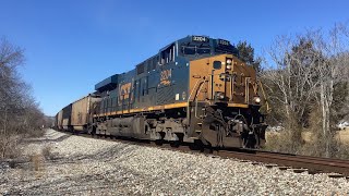 5 hours 4 trains in Clifton forge VA with CSX 1836 and CSX 1834