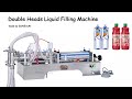 How To Use Pneumatic 2 Nozzles Liquid Filling Machine