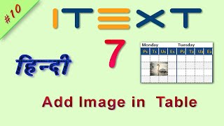 Add Image in Table | iText 7 Hindi Tutorial | How to add image in table