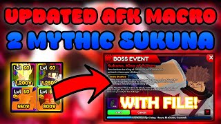 [NEW] SUKUNA BOSS EVENT 2 MYTHICS EASY MACRO | ANIME VANGUARDS