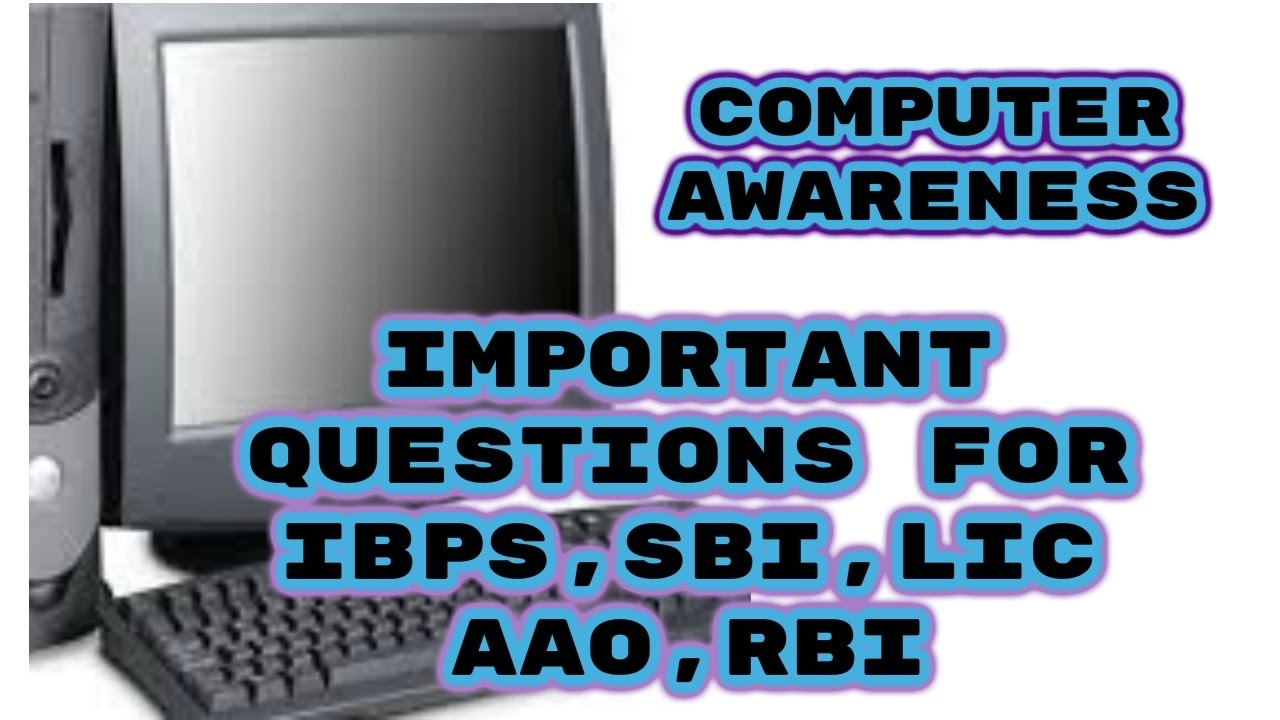 Computer Awareness[English] Important Questions For Competitive Exam ...