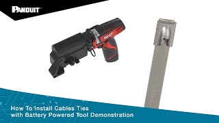 How To Install Cables Ties With Battery Powered Tool Demonstration