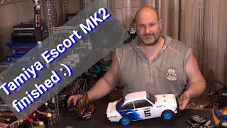 TAMIYA ESCORT MK II RALLY (MF-01X) Part 5 first impressions and running. It’s done.