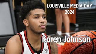 Louisville Media Day: Guard Koren Johnson