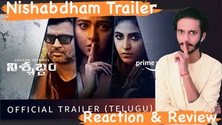 Nishabdham - Official Trailer Reaction & Review  😍| Anushka Shetty | Amazon Original Movie | Oct 2