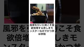 病人が親子丼食えるか！夫は死にかけててもカツ丼が食べられるタイプ